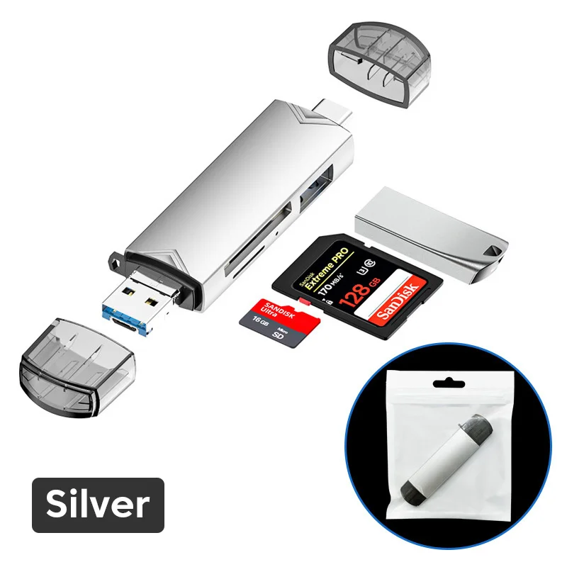 6 in 1 USB 3.0 White