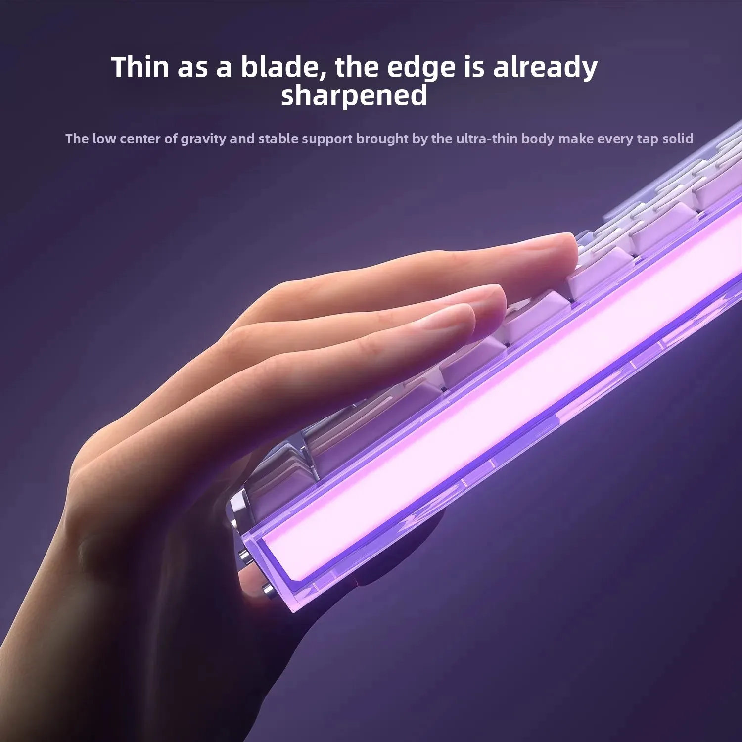 AULA Hero 68 mini teclado mecánico para juegos por cable todo de aluminio corto 8000HZ e-sports teclado con interruptor magnético RT0.01mm RGB PC - imagen 5