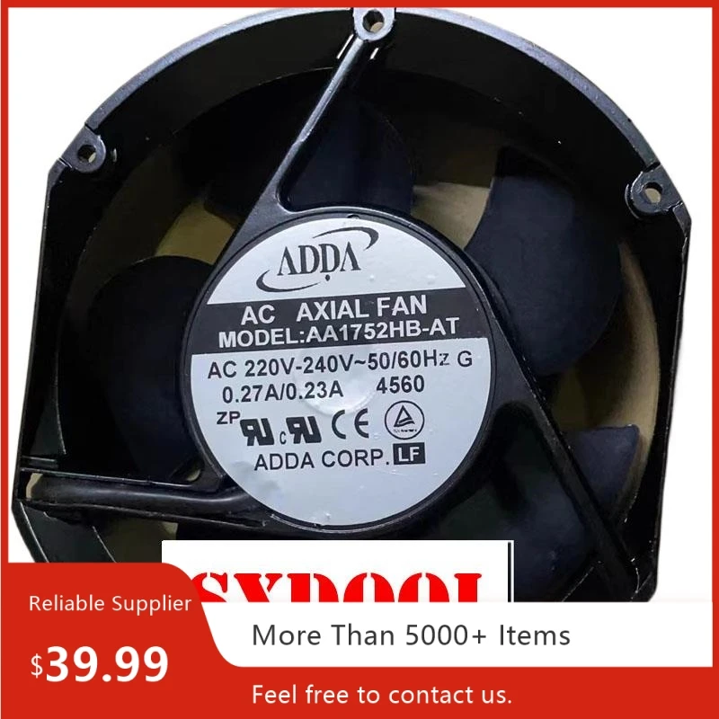 Para ADDA AA1752HB-AT 172x150x50mm AC 230V ventilador VFD con marco de Metal con doble rodamiento de bolas