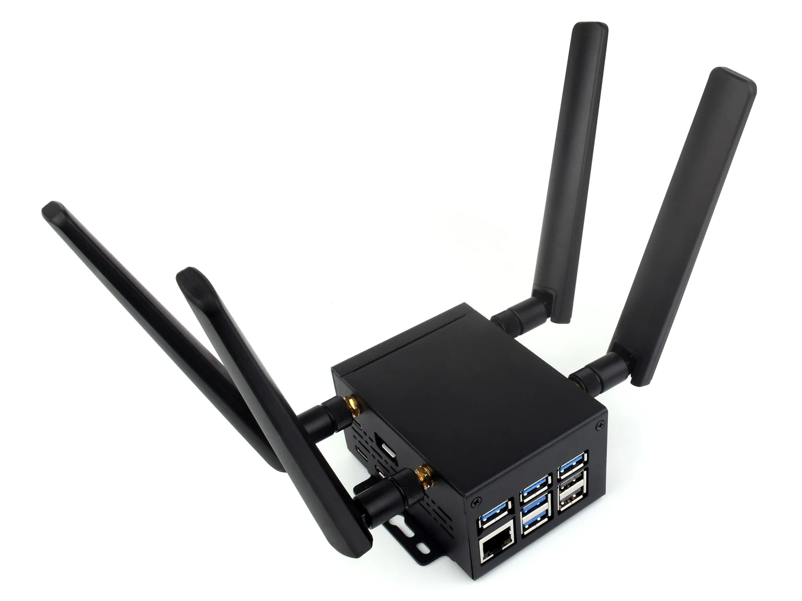 Waveshare Caja metálica de grado industrial (D) para Raspberry Pi 5, espacio interno más grande, admite instalación de ventilador de refrigeración oficial - imagen 5