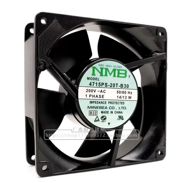 NMB 4715ps-20t-b30 200v 1413W 12038 marco de aluminio Ac ventilador de refrigeración 12cm - imagen 2