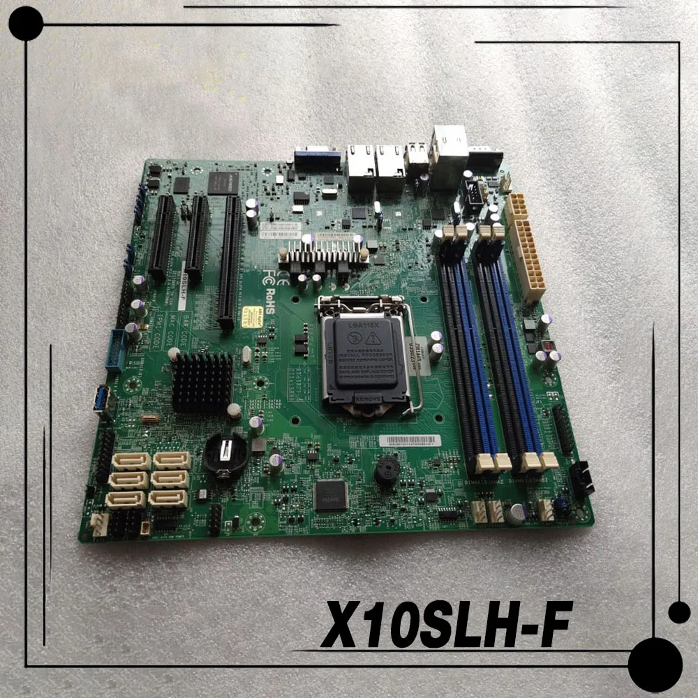 Placa base microATX de servidor X10SLH-F LGA 1150 C226 compatible con E3-1200 v3/v4 DDR3 PCI-E 3,0 6 SATA3.0 perfecto probado - imagen 2