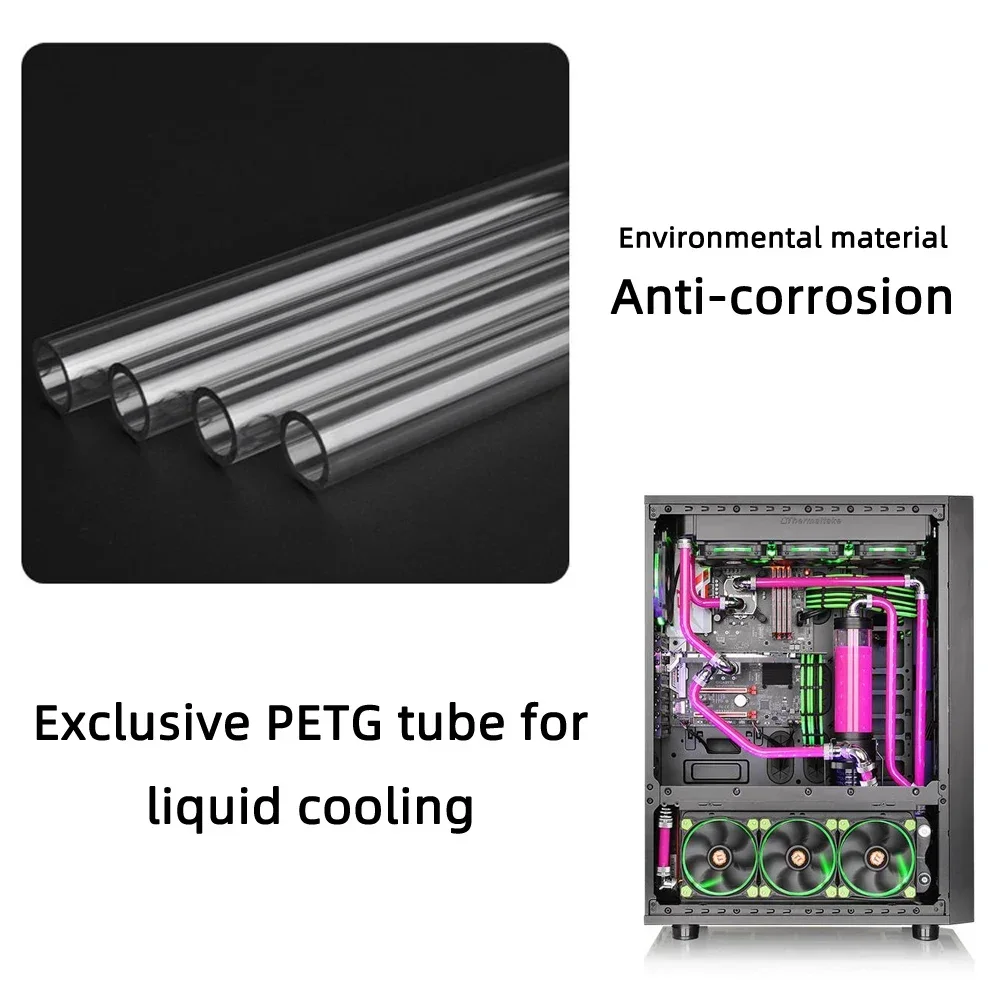 FREEZEMOD Tubo PETG transparente/Blanco/rojo/azul/verde, enfriador de agua de alta calidad, súper líquido, 2/3/4 piezas, 50CM, OD14mm Comercio mayorista - imagen 2