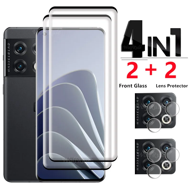 4 en 1 para Oneplus 10 Pro vidrio para Oneplus 10 Pro película de vidrio templado 9H Protector de pantalla para Oneplus 10 Pro 5G lente de vidrio 2 en 1 - imagen 2