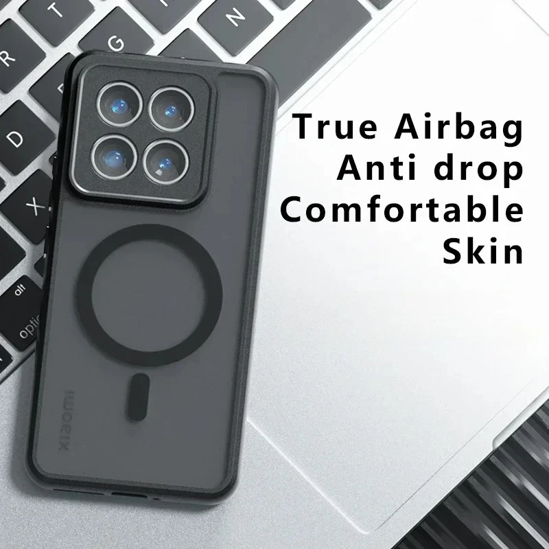 Para Honor 400 carga inalámbrica inteligente funda mate acrílica magnética para Honor400 Smart X7D parachoques duro transparente a prueba de golpes