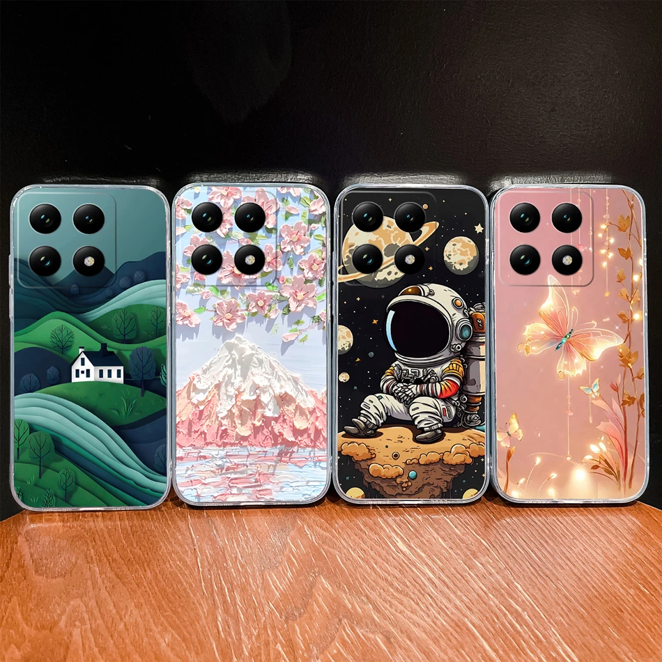 Para Xiaomi 15T 14T Pro Funda de teléfono encantadores patrones de peces suave TPU parachoques de silicona transparente para Xiaomi 15TPro 14 T Funda ligera - imagen 5