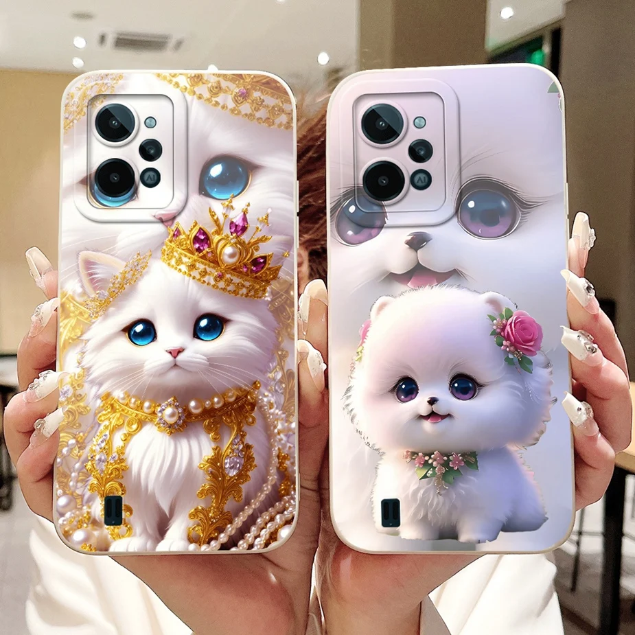 Para Realme C31 funda RMX3501 nueva funda de lujo pintada con caramelo funda de silicona suave para Realme C33 2023 C 31 RealmeC31 RealmeC33 Shell - imagen 2