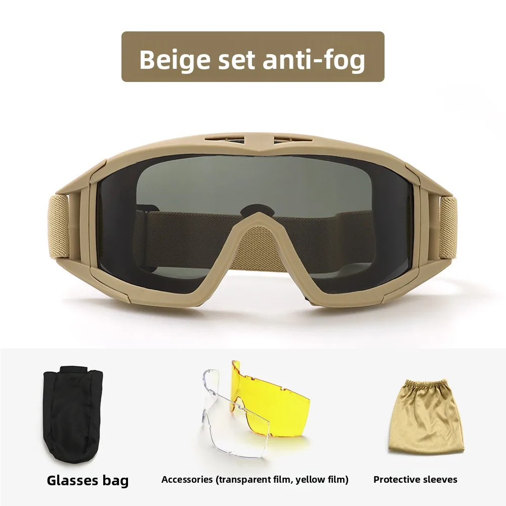 Explosion Proof Schießen Taktische Schutzbrillen Anti-auswirkungen CS Krieg Spiel Airsoft Paintball Jagd Bergung Brille Gläser - imagen 5