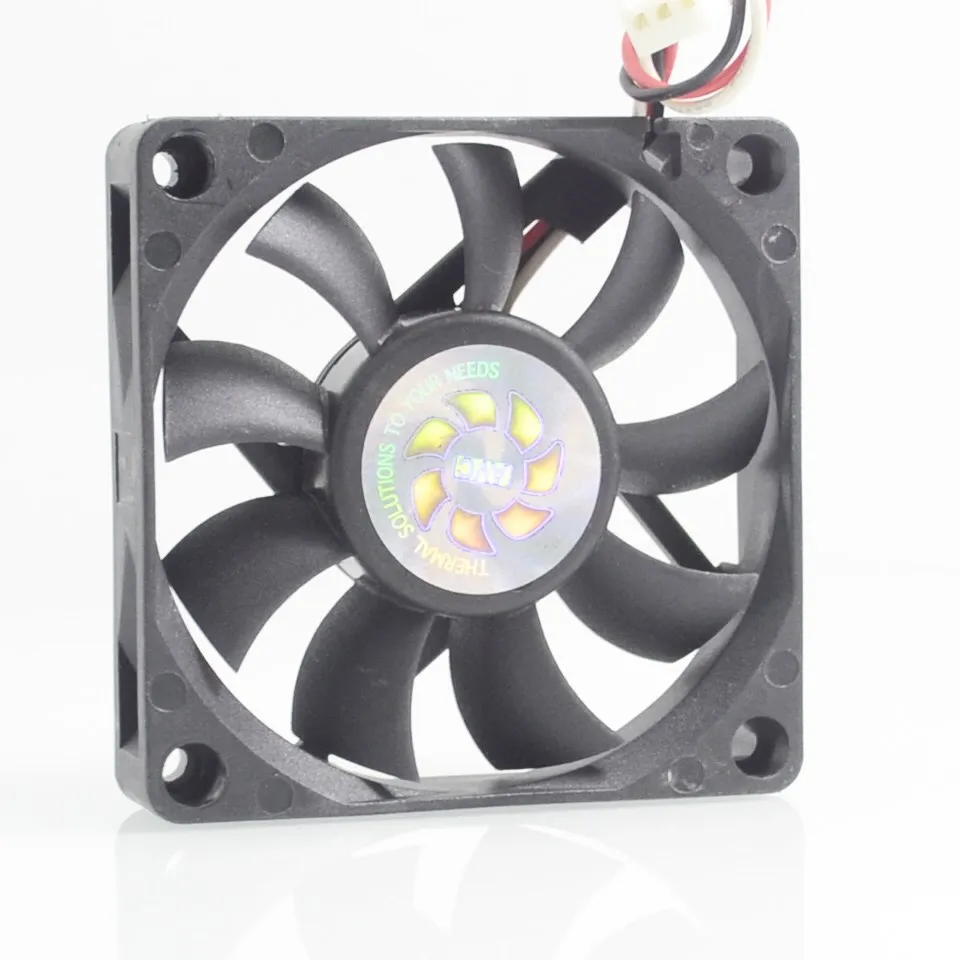Ventilador de refrigeración de CPU, nuevo ventilador de refrigeración de 7CM y 70mm con vientos de 7015 0.7A DC12V DE07015R12U 70*70*15mm para AVC - imagen 3