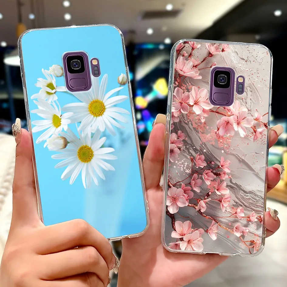 Para Samsung Galaxy S9 + S9 Plus funda SM-G965F lindo amor corazón fresa funda de silicona suave en Samsung S9 S 9 SM-G960F TPU Coque - imagen 2