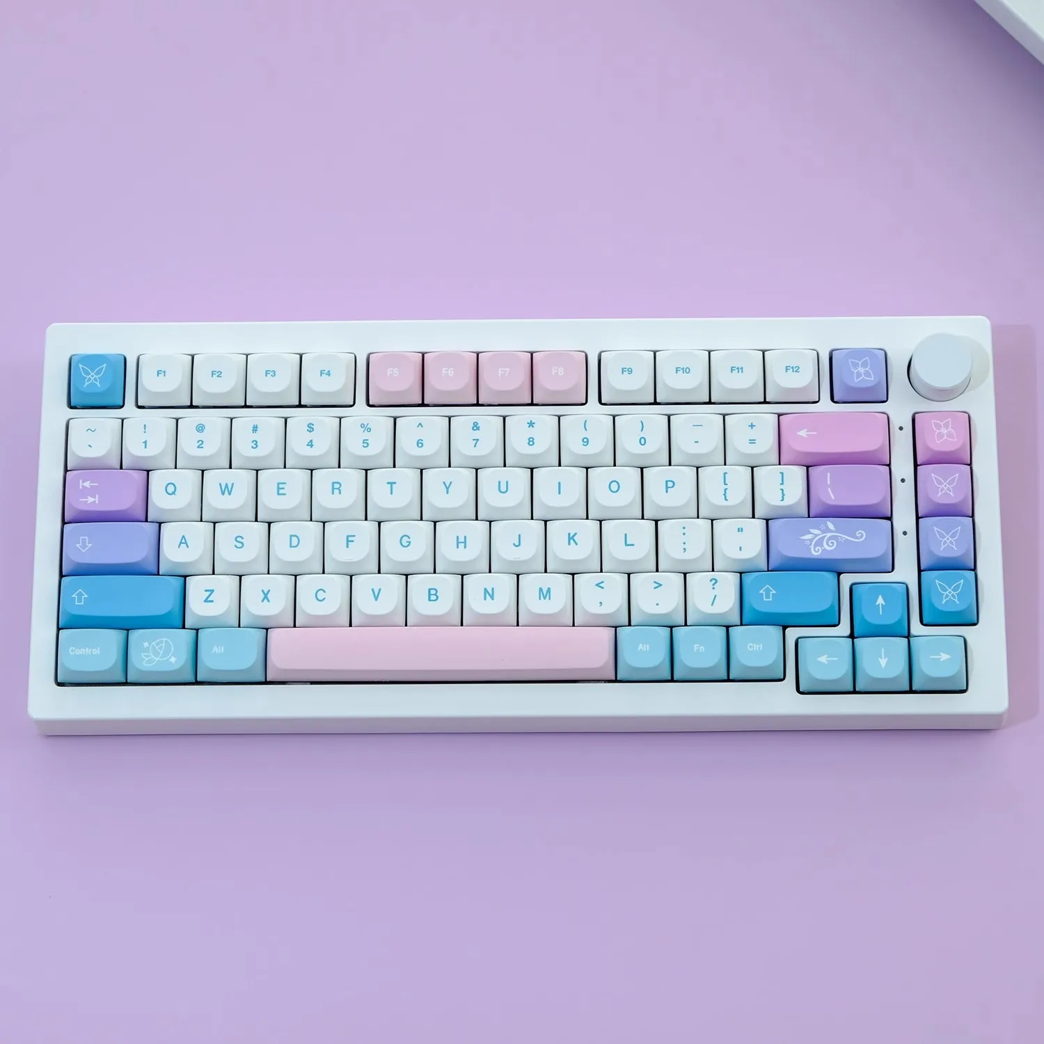 1 Juego de teclas GMK Fairy, teclas de sublimación de tinte PBT, teclas de perfil MA con cambio 1.75U 2U ISO, entrada para teclados personalizados - imagen 5