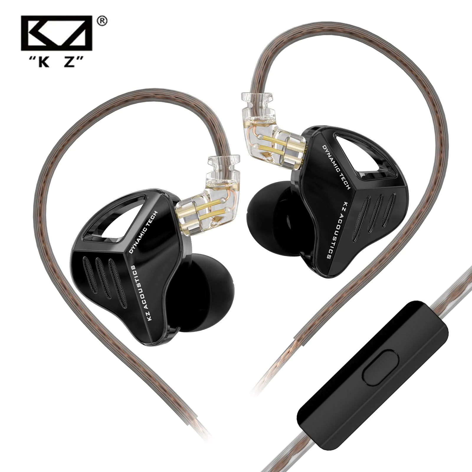 KZ ZVX Pro-auriculares intrauditivos con cable HiFi, cascos con controlador dinámico, auriculares deportivos con cancelación de ruido