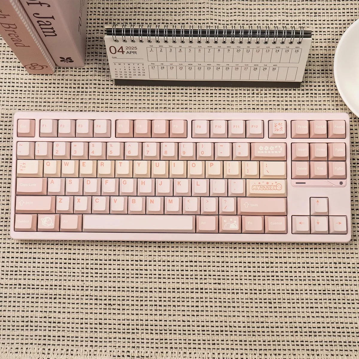 GMK Lovely Pink Keycaps PBT Dye 151 Key Cap Cherry Profile Keycap con 2.25U 2.75U 3U 7U Barra espaciadora ISO Enter - imagen 2
