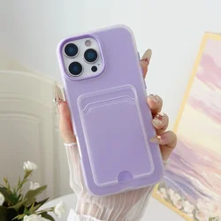 Funda Cartera TPU Mate Transparente Compatible iPhone 11 a 16 16e