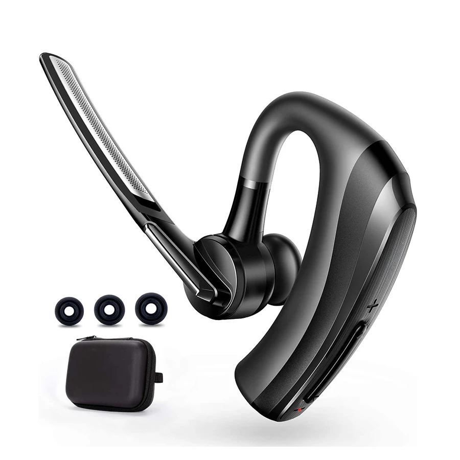 Auricular Bluetooth con micrófono de cancelación de ruido CVC8.0, auriculares manos libres con tecla silenciosa para teléfonos móviles, PC, portátil, negocios y oficina