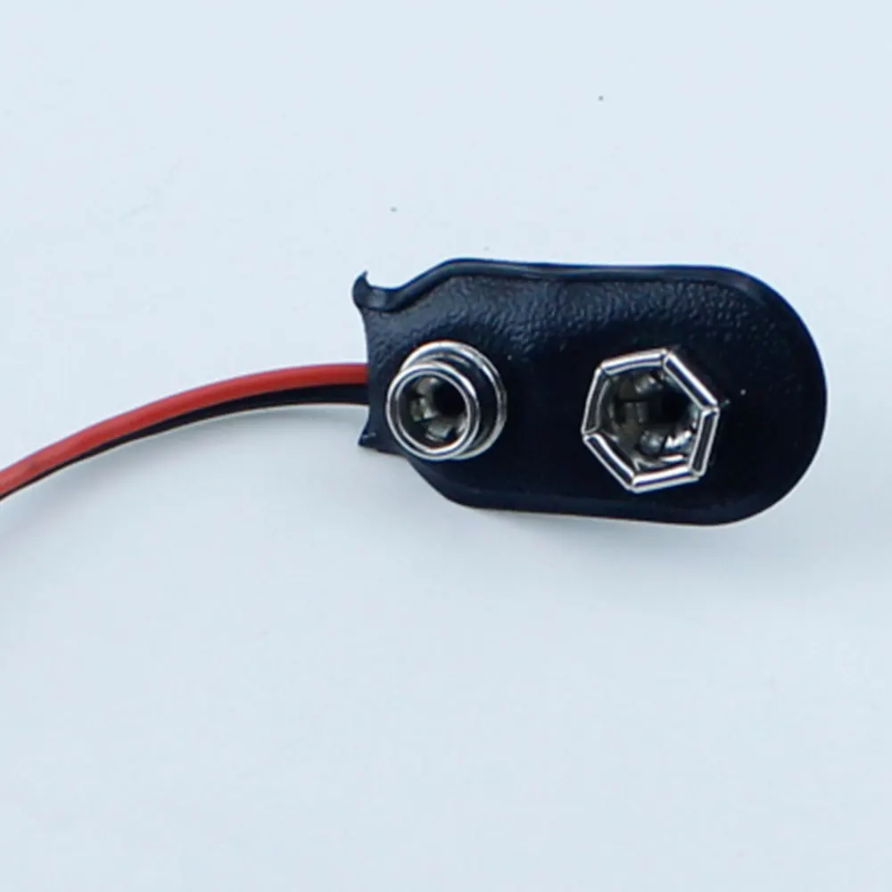 Conector a presión para batería de 9 V, 1 piezas, Clip tipo I, soporte de hebilla de batería de 9 voltios, cable de plomo de 15cm de longitud - imagen 3