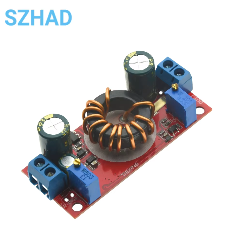 Cargador Solar de 10A DC-DC, 4-32V a 1,2-32V, módulo de reducción de corriente de voltaje constante ajustable, convertidor LED controlador Buck