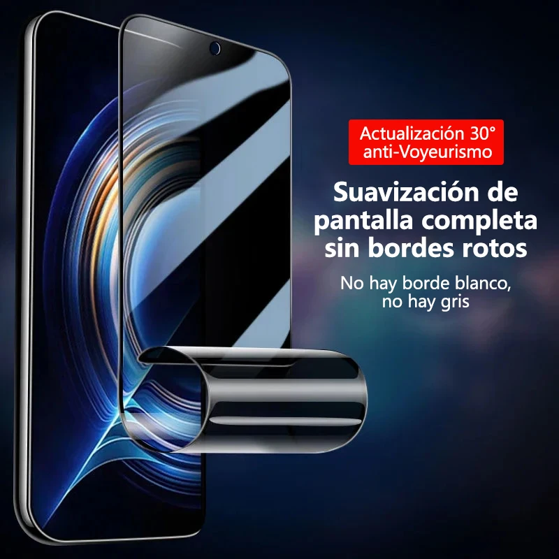 Protector de pantalla de privacidad suave, 4 Uds., para Xiaomi Mi 14 13t 13 12t 12 Ultra Pro Lite Redmi Note 13 12 11 10, película de cerámica anty-espía - imagen 4