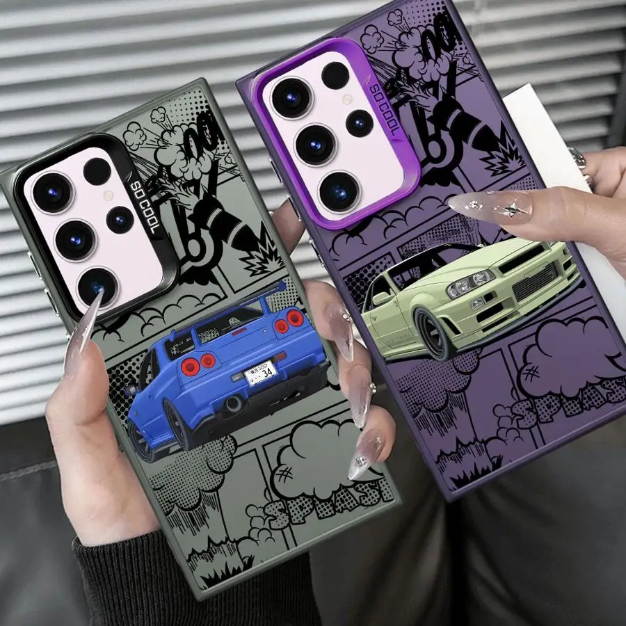 Funda trasera de teléfono para Samsung Galaxy S24 FE Note 20 Ultra S20 Plus S23 S23 S25 S21 S22 Sports Dream Cool Car