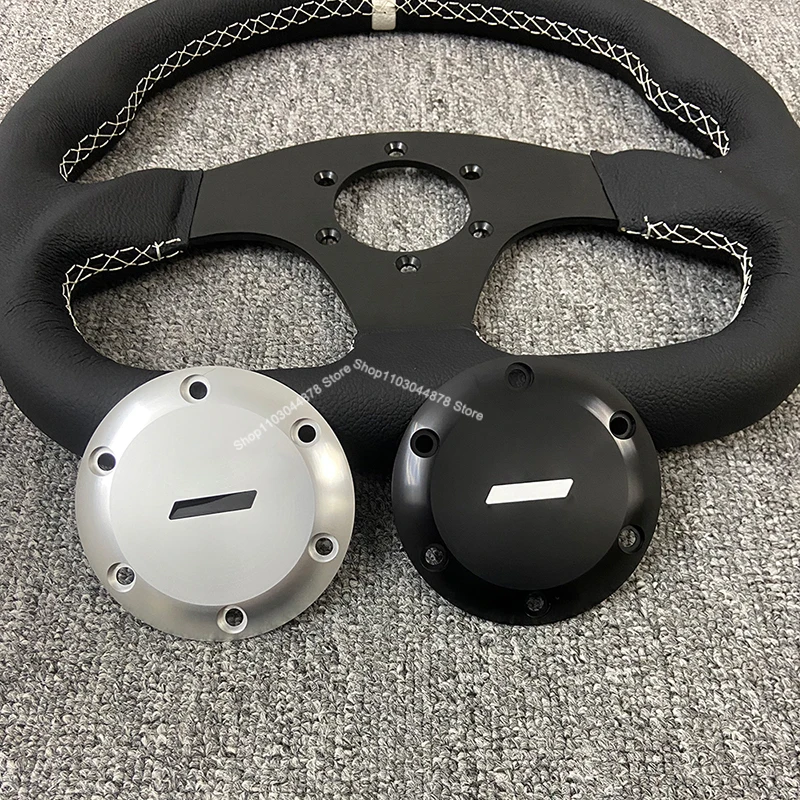 Cubierta de botón de altavoz para volante de juego de carreras simulado, cubierta de Metal para volante Fanatec de 70mm