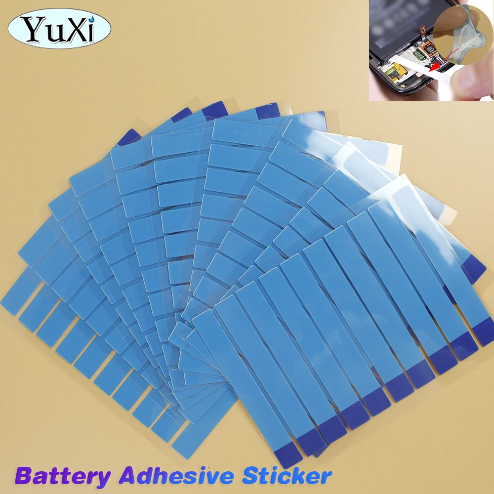 Pegatina adhesiva para batería de 2/10/20 piezas, cinta de doble cara, fácil de tirar, sin seguimiento, para teléfono móvil, palo de batería Universal