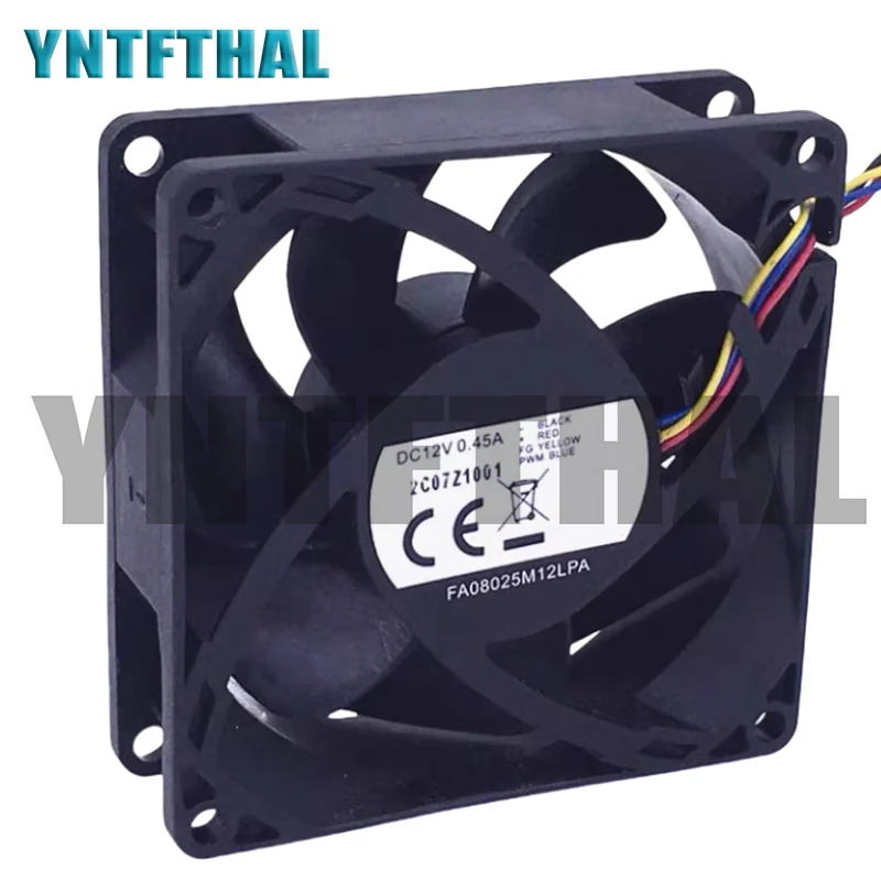 Nuevo FA08025M12LPA 12V 0.45A ventilador de refrigeración de 4 cables - imagen 2