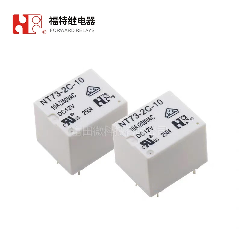 1 Uds NT73-2C-10-DC12V 5 pines 10A 0,36 W relé delantero Compatible con G5LE-14 T73-componente electrónico - imagen 2