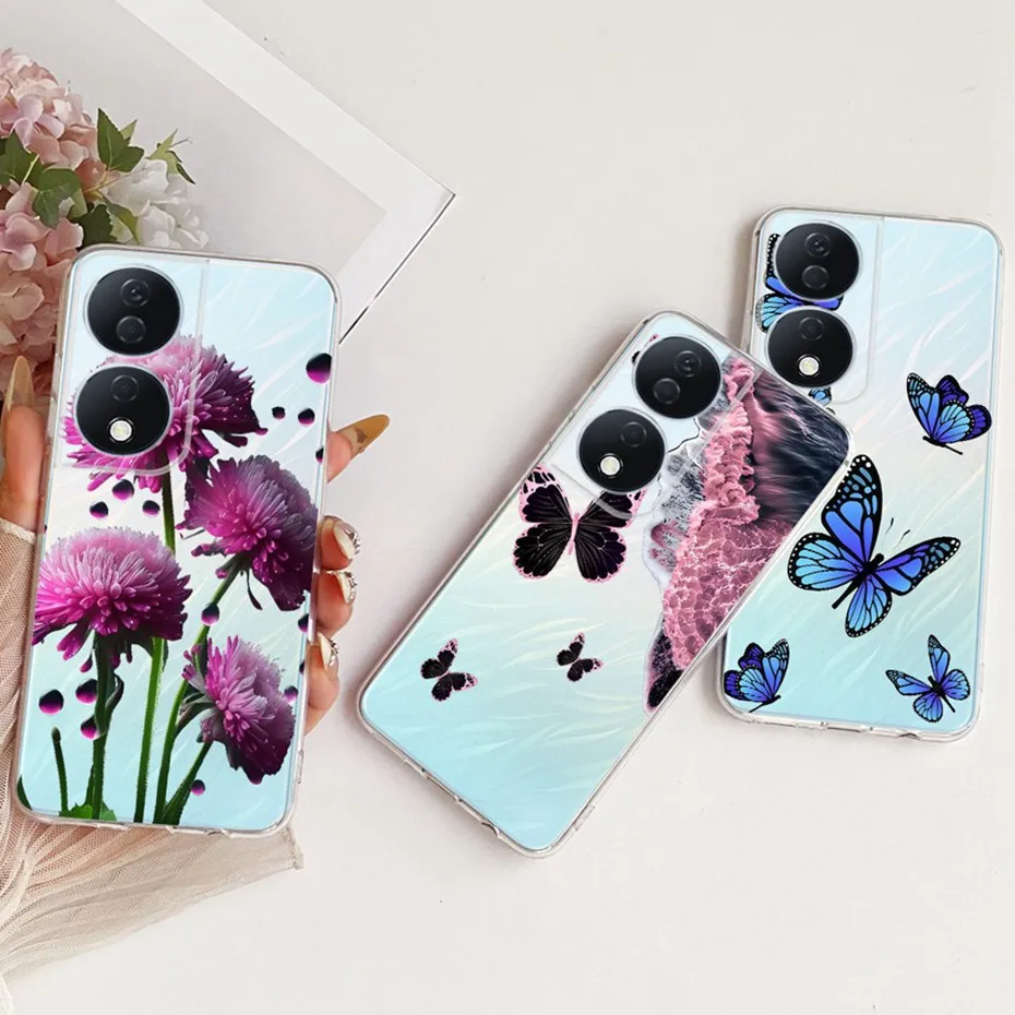 Funda transparente de TPU para Honor X7b 4G 5G 2025, fundas de teléfono con patrón de nuevo estilo para Honor X7b CLK-LX2, fundas de silicona suave para parachoques - imagen 4