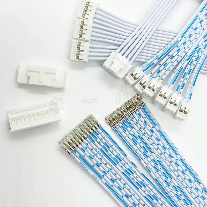 5 uds HY Cable conector de paso de 2,0mm HY2.0 longitud de línea de enchufe 10/20/30CM 2P/3P/4P/5P/6P/7P/8P/9P/10P/11P/12 Pin rojo y blanco - imagen 4