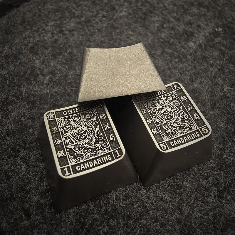 Teclas de aleación de titanio, sellos de dragón, colección de sellos KBMASTER, sellos para Hobby, tapas de teclas personalizadas, accesorios para teclado mecánico, regalo - imagen 2