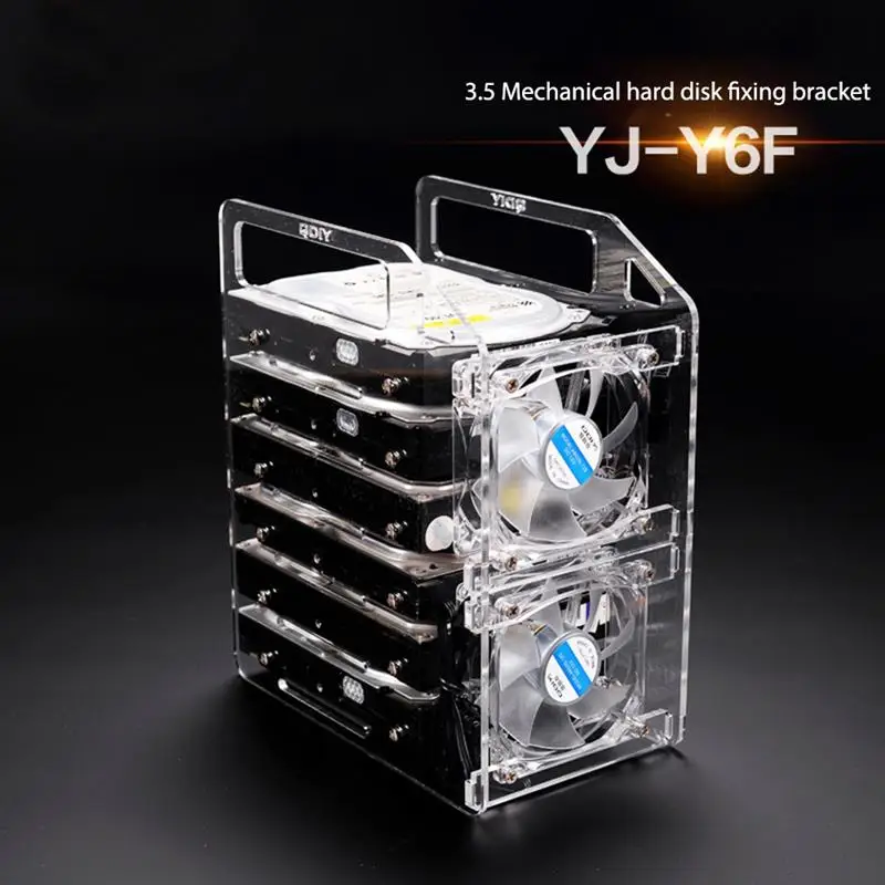 Soporte HDD Acrílico Transparente para PC Sobremesa - imagen 5