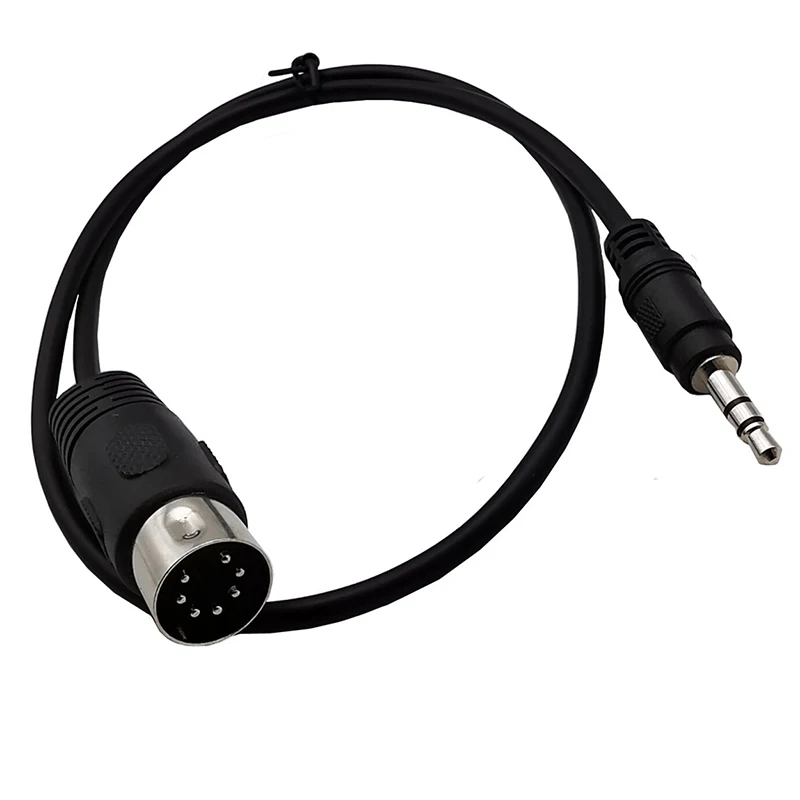 Conector macho de Audio de 3,5mm a MIDI 5 pines 7 pines 8 pines Cable macho salida auxiliar de ordenador MIDI 5 núcleos DIN 5P 0,5 M 1,5 M 3M - imagen 3