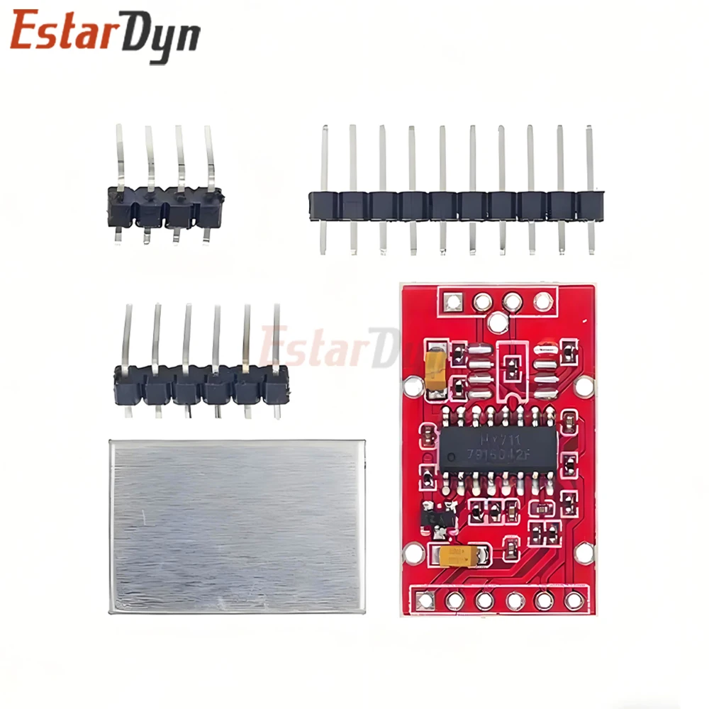Módulo AD dedicado HX711 para sensor de pesaje, módulo de medición de fuerza, conversión analógica a digital de 24 bits de doble canal, con - imagen 3