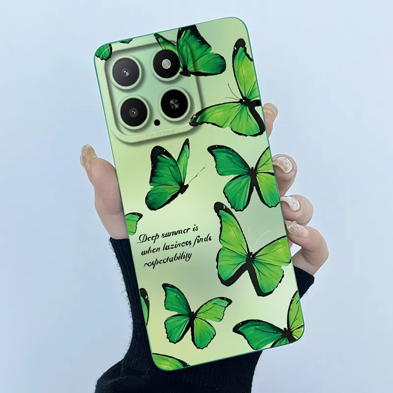 Funda de teléfono para Honor X5b X5b Plus, Funda trasera de silicona TPU suave a prueba de golpes con flores simples a la moda para Honorx5b x5b + Capa - imagen 3