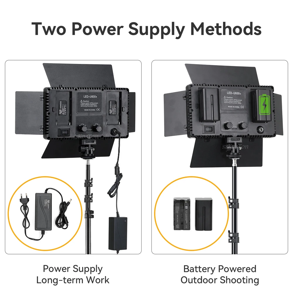 Lámpara LED de estudio fotográfico 3200-5600K, Panel de luz de relleno de vídeo, iluminación de fotografía con trípode para transmisión en vivo, Youtube, Tiktok, Volg - imagen 5