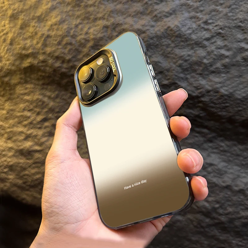 Funda de teléfono IMD plateada mate de Color degradado para Xiaomi Redmi 13 12 13C Redmi Note 13 12 11 10 Pro Plus 12S 11S cubierta a prueba de golpes - imagen 3