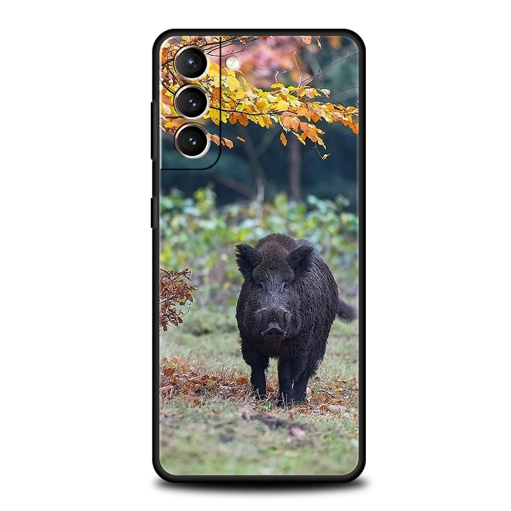 Funda de teléfono Animal jabalí para Samsung Galaxy S25 S24 S23 S22 Ultra S20 S21 FE 5G S10 S9 Plus S10E, funda suave de TPU - imagen 3