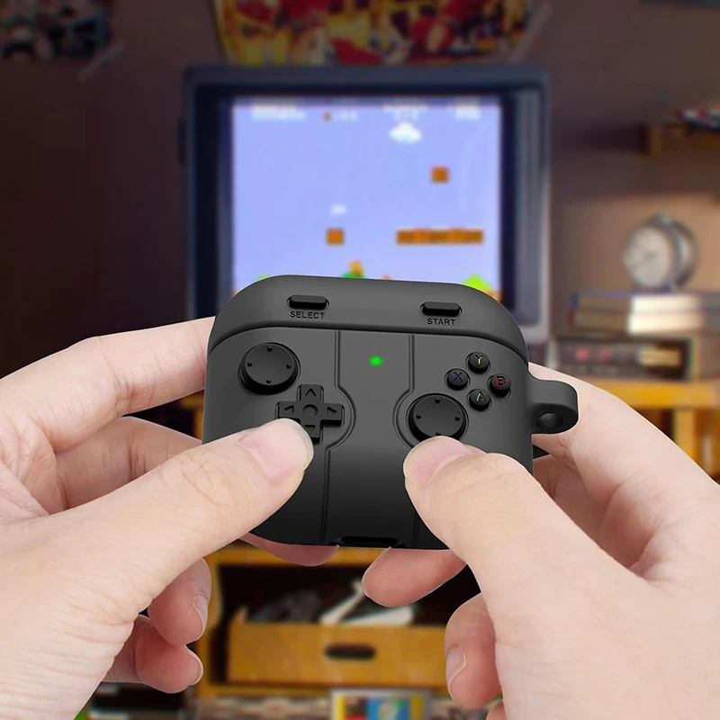 Para AirPods Pro 1st 2nd Gen funda para Airpods 4 2024 funda a prueba de golpes funda creativa para consola de juegos funda para auriculares de silicona con dibujos animados 3D - imagen 5