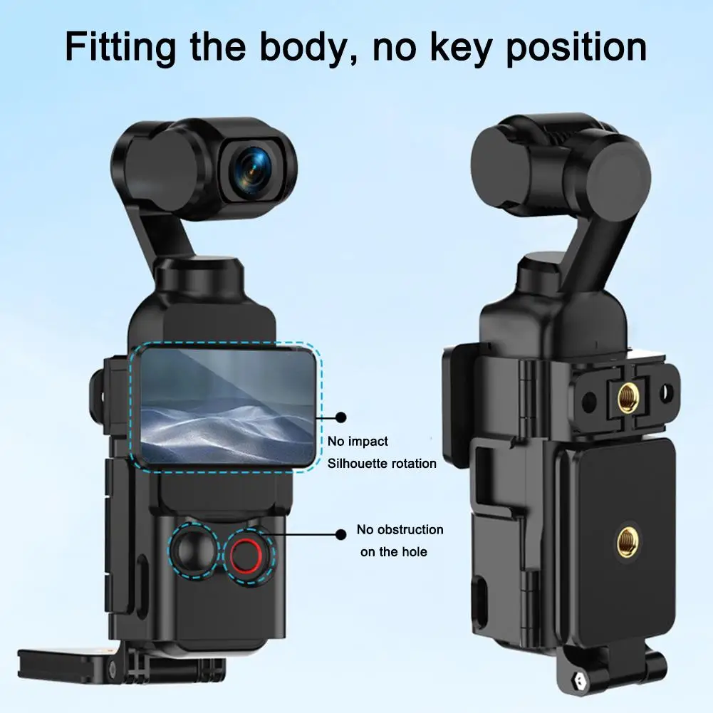 Soporte magnético ajustable para dji Osmo Pocket 3, con soporte para zapata fría, marco de expansión multifuncional, accesorio para cámara deportiva - imagen 5