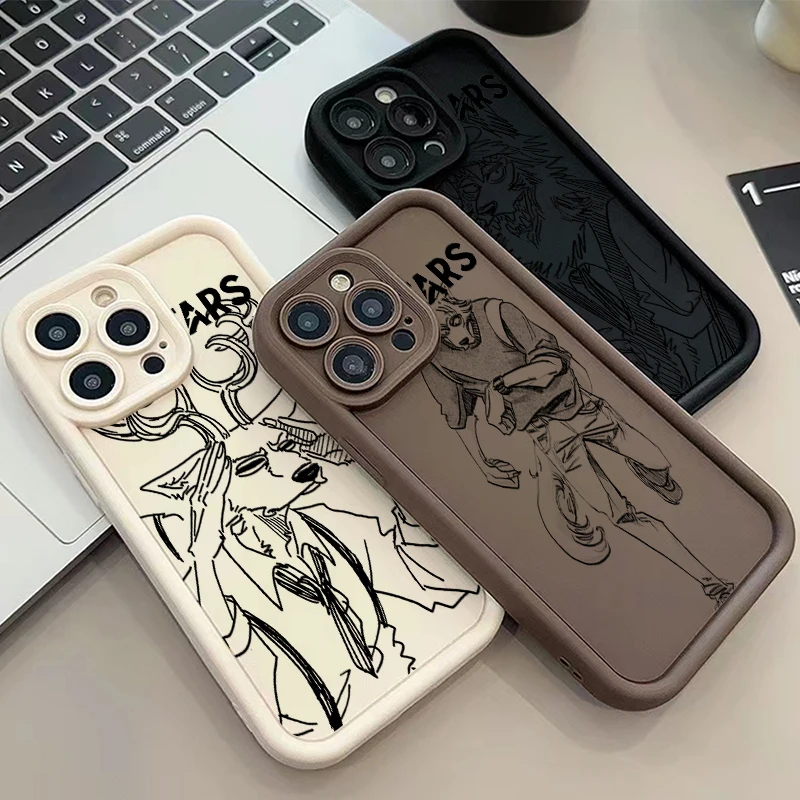 Anime Beastars Legoshi para Apple iPhone 15 14 13 12 11 XS XR X 8 7 Pro Max Plus cubierta de la caja del teléfono de la escalera del ojo suave - imagen 2