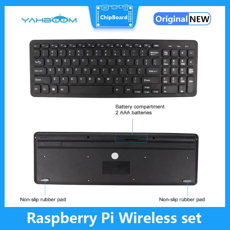 Juego de teclado y ratón inalámbricos 4B, Compatible con Raspberry Pi 5 Jetson NANO RDX-3, USB SIN controlador, 2,4G - imagen 3