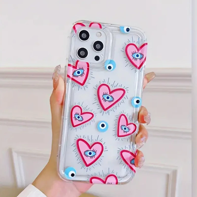 Fashion Lovely Eyes Clear Silicone Phone Case for Xiaomi POCO X6 X3 F5 Pro Mi 13T 12T 14 Pro 13 12 11 Lite 5G NE Soft Cover