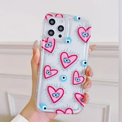 Funda de silicona transparente para Xiaomi POCO X6/X3/F5 Pro – Ojos