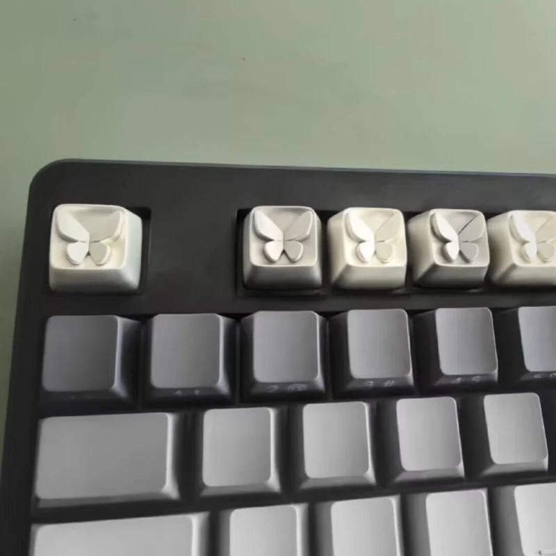 Tecla con tema de mariposa, tapa de teclado de aleación de aluminio y Zinc, Teclado mecánico personalizado para juegos y oficina, 1 unidad, para VALORANT - imagen 4