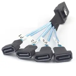 Mini SAS SFF-8087 a SATA 4x - cable de datos de alta velocidad 0,3 m