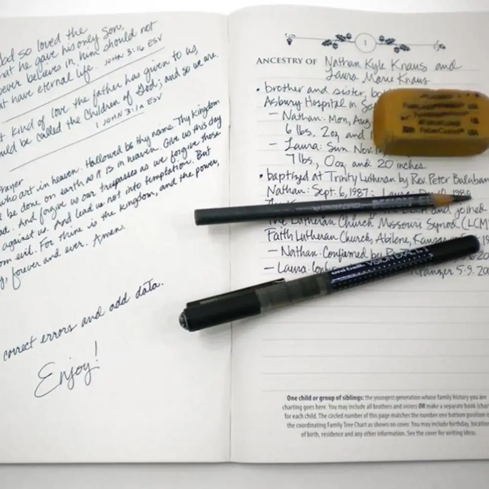 Cuaderno de seguimiento de Ancestry, diario de Genealogía, cuaderno de árbol familiar para recuerdos de ancestro, Impresión de escritura suave, regalo significativo - imagen 5