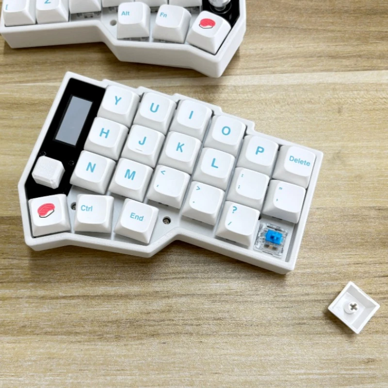 Teclado Corne Split con pantalla, modo doble personalizado, intercambio en caliente, Bluetooth, inalámbrico, compatible con teclado mecánico para juegos ZMK - imagen 4