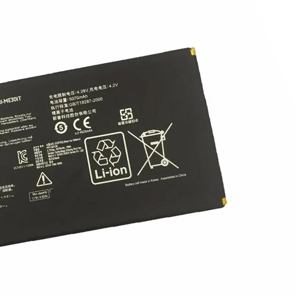 C11-ME301T 3,75 V 19Wh 5070mAh batería Original para tableta ASUS Memo Pad Smart K001 10,1 "Tablet ME301T - imagen 3