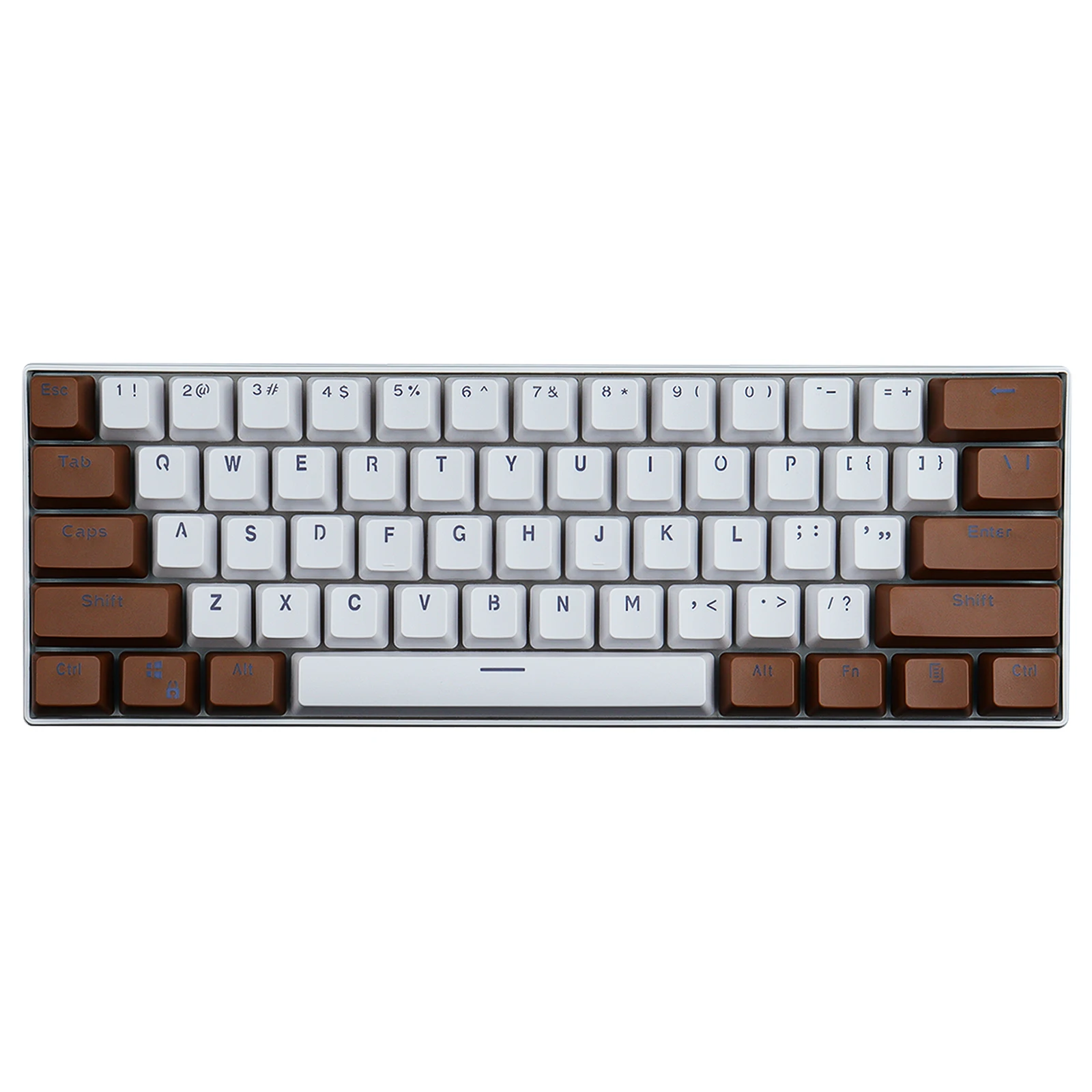 (Solo teclas vendidas) Teclas RK 61 marrón blanco Material PBT Altura OEM, teclas de teclado mecánico retroiluminadas de dos colores - imagen 2