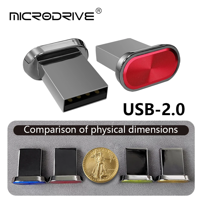 Unidad Flash USB Super Mini, Pendrive resistente al agua de 64GB, 32GB, 16GB, 8GB, 4GB, capacidad Real - imagen 5
